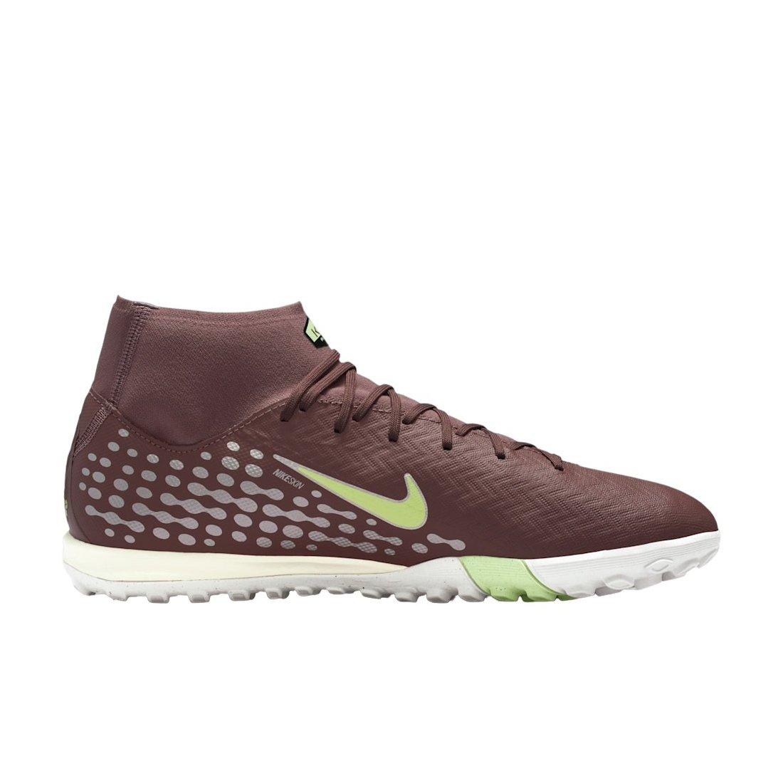 Nike Mercurial Superfly 10 Academy KM Turf "Plum Eclipse/Metallic Silver" Men's Soccer Shoe - PLUM/SILVER